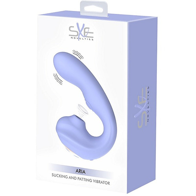 SXE Novelties Aria Sucking and Patting Vibrator - Clit Ticklers and Pulsators