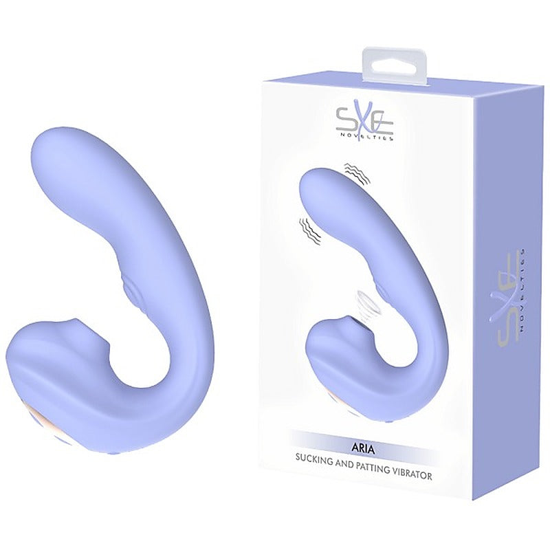 SXE Novelties Aria Sucking and Patting Vibrator - Clit Ticklers and Pulsators