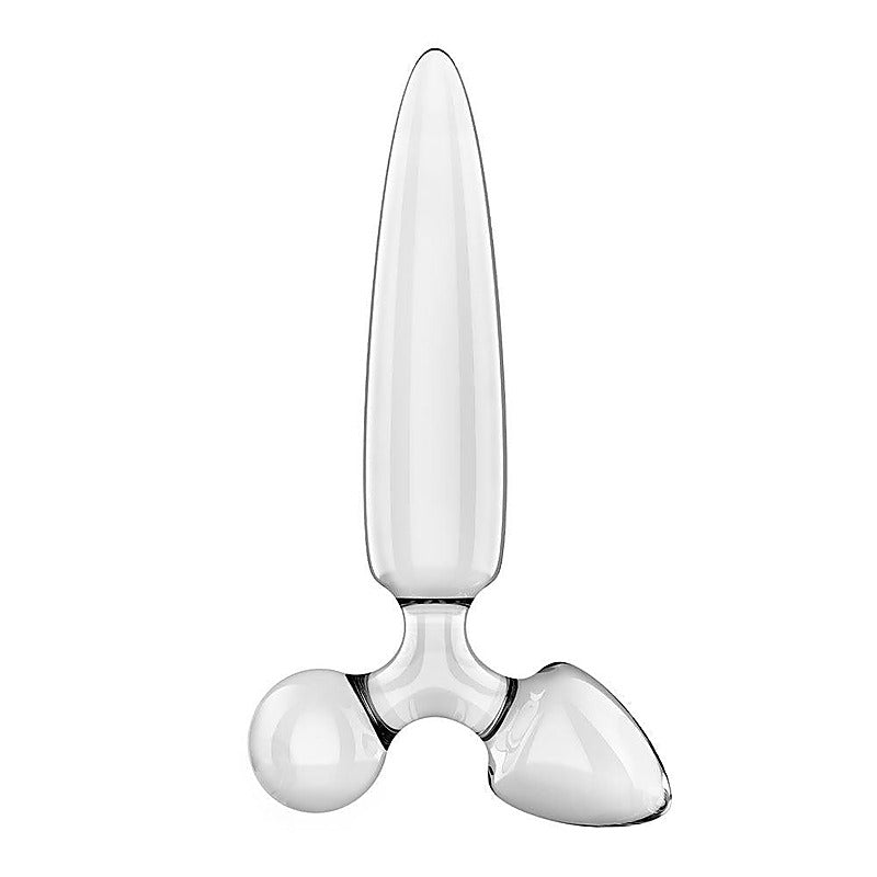 Triple Crystal 1 Glass 3-in-1 Butt Plug by Satisfyer - Butt Plugs