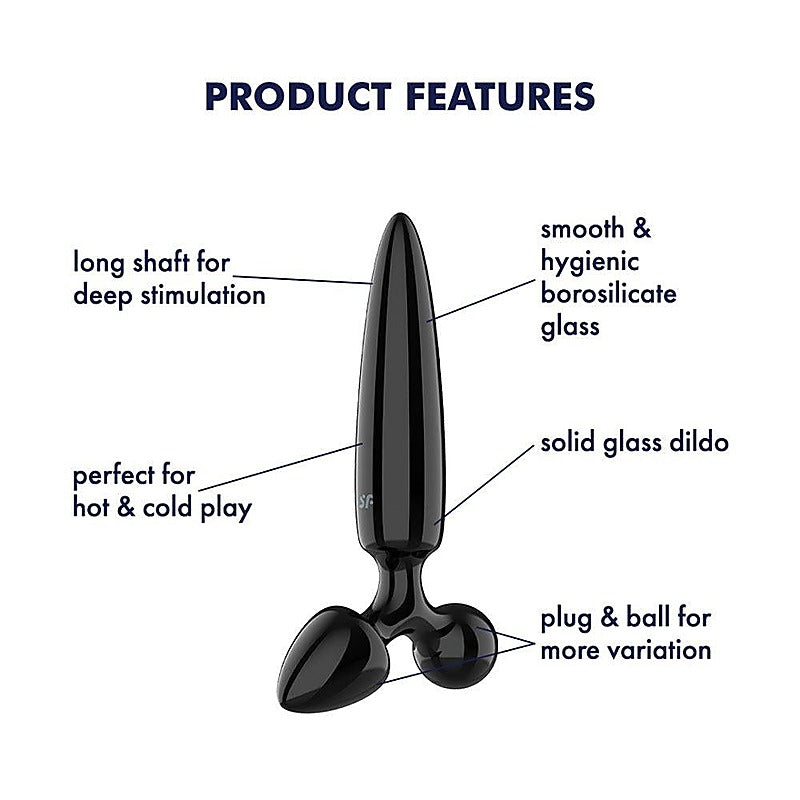 Triple Crystal 1 Glass 3-in-1 Butt Plug by Satisfyer - Butt Plugs