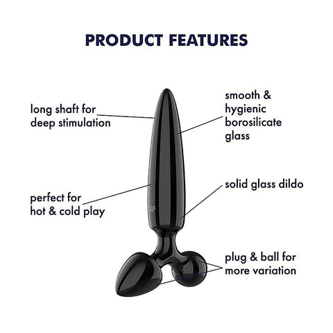 Triple Crystal 1 Glass 3-in-1 Butt Plug by Satisfyer - Butt Plugs