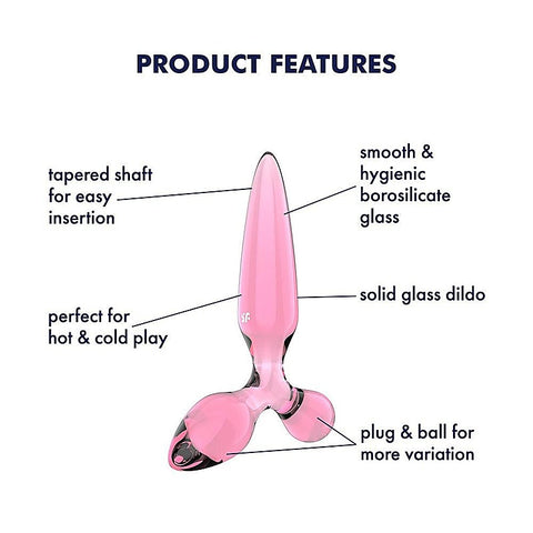 Triple Crystal 2 Glass 3-in-1 Anal Plug by Satisfyer - Butt Plugs
