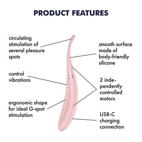Premium Tip Tease G Spot Vibrator by Satisfyer - G-Spot Vibrators