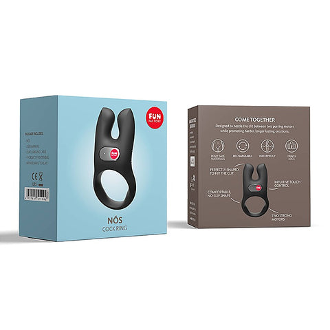 NOS Rechargeable Vibrating Silicone Cock Ring by Fun Factory - Vibrating Cock Rings