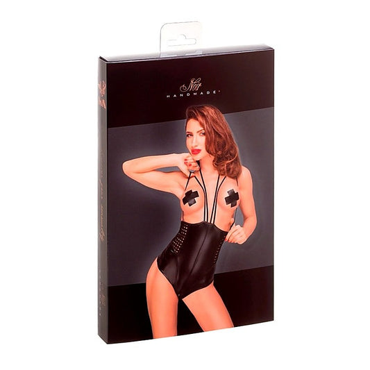 Black Powerwetlook Body Multistraps by Noir Handmade - Her Fetish