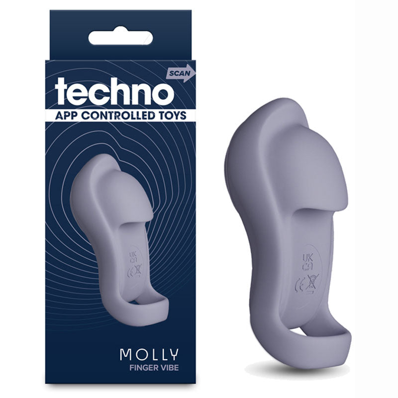 NS Novelties Techno Molly USB Rechargeable Finger Vibrator - - Finger and Tongue Vibrators