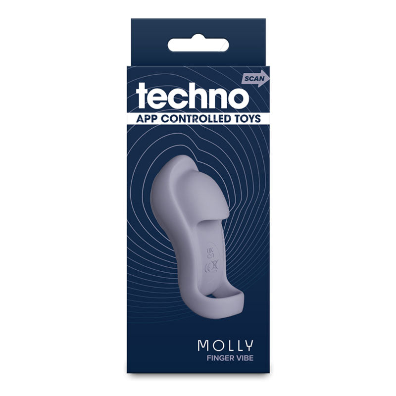 NS Novelties Techno Molly USB Rechargeable Finger Vibrator - - Finger and Tongue Vibrators