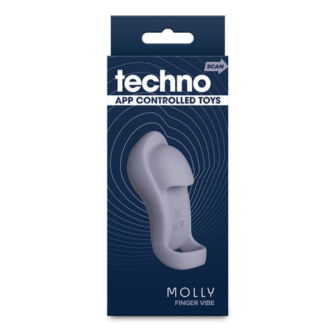NS Novelties Techno Molly USB Rechargeable Finger Vibrator - Finger and Tongue Vibrators