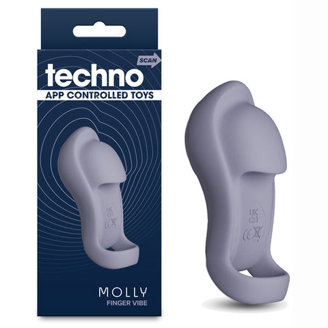 NS Novelties Techno Molly USB Rechargeable Finger Vibrator - Finger and Tongue Vibrators