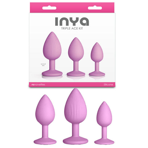 NS Novelties INYA Triple Ace Butt Plugs Set of 3 - Butt Plugs
