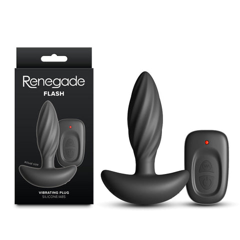 NS Novelties Renegade Flash Rechargeable Vibrating Butt Plug - Butt Plugs