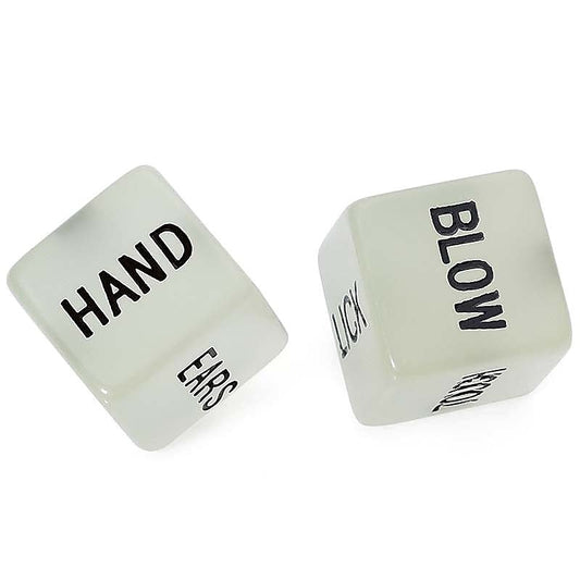 Glow In The Dark Foreplay Dice by Hua Novelties - Party Gifts and Novelties