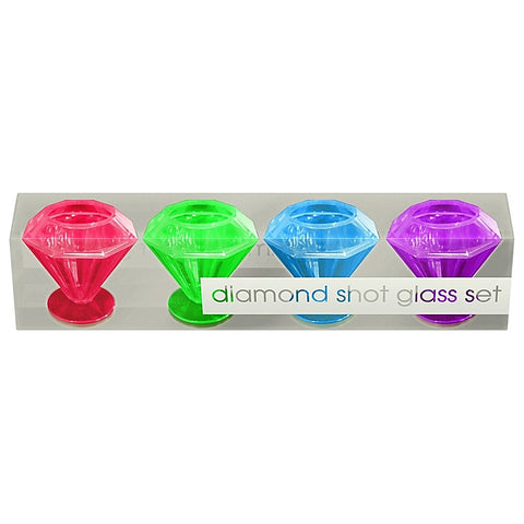 Kheper Games Ladies Night Diamond Shot Glass Set - Bachelorette and Bucks