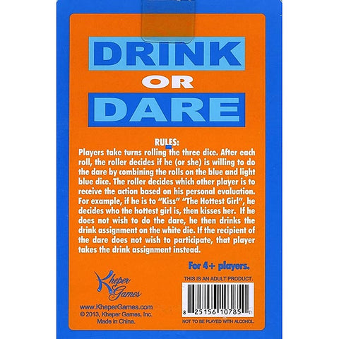Drink Or Dare Dice by Kheper Games - Sex Games, Coupons and Tricks
