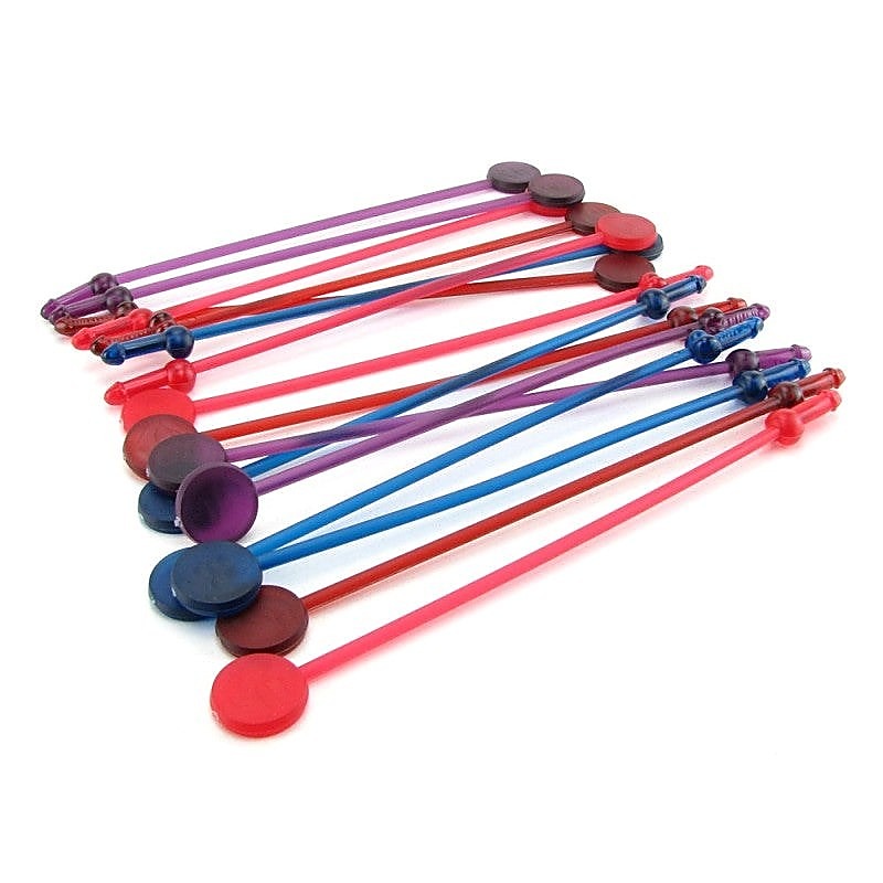 Kheper Games Naughty Cocktail Stirrers Penis Shaped - Party Gifts and Novelties