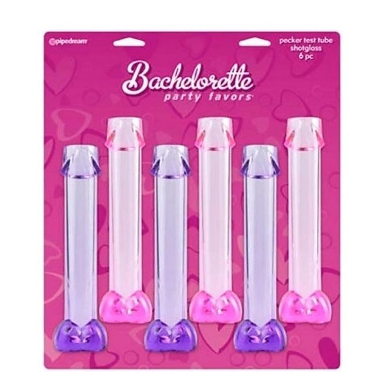 Bachelorette Party Pecker Test Tube Shotglasses by Pipedream - Bachelorette and Bucks