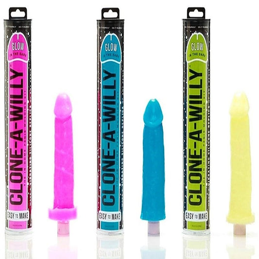 Customizable Vibrating Silicone Neon Blue Delight - Moulding Kits