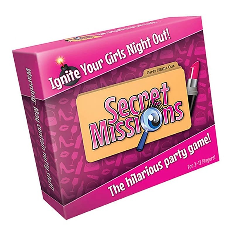 Creative Conceptions Secret Missions Girls Night Out Party Game with Badges - Sex Games, Coupons and Tricks