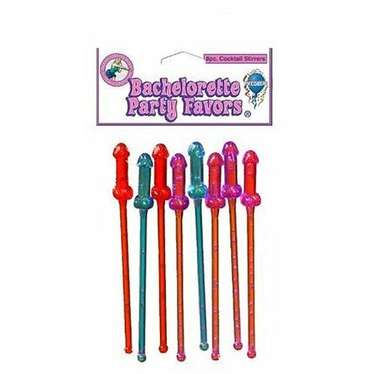 Cocktail Stirrers 8 Pack by Pipedream Products - Bachelorette and Bucks