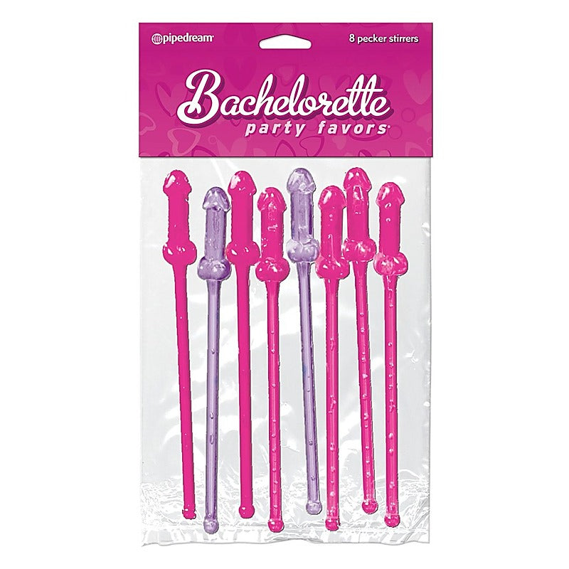 Cocktail Stirrers 8 Pack by Pipedream Products - Bachelorette and Bucks