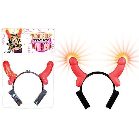 Hott Products Glowing Penis Shaped Dicky Horns for Party Fun with LED Lights - Fancy Dress Ups
