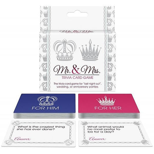 Mr and Mrs Trivia Card Game by Kheper Games - Sex Games, Coupons and Tricks