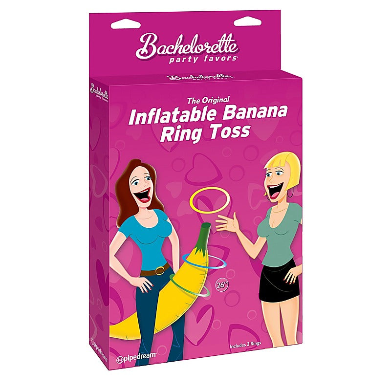Bachelorette Party Inflatable Banana Ring Toss by Pipedream - Bachelorette and Bucks