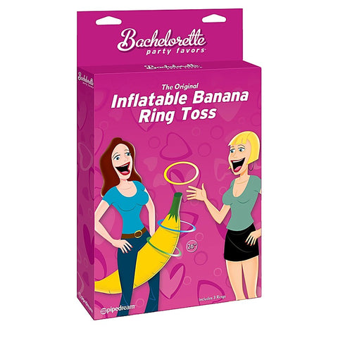 Bachelorette Party Inflatable Banana Ring Toss by Pipedream - Bachelorette and Bucks