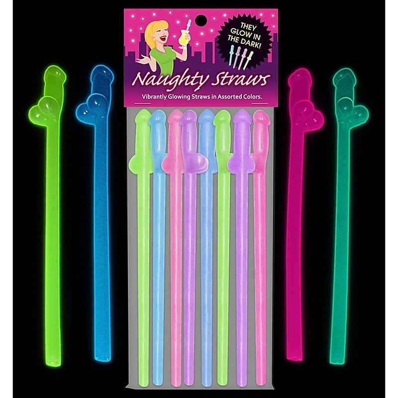 Naughty Penis Straws Glow in The Dark by Kheper Games - Sex Games, Coupons and Tricks