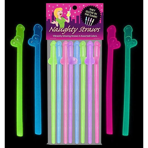 Naughty Penis Straws Glow in The Dark by Kheper Games - Sex Games, Coupons and Tricks