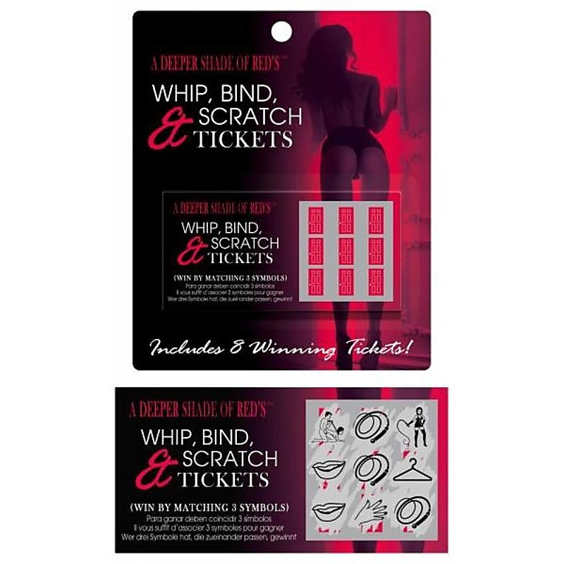 Kheper Games Whip Bind and Scratch Tickets 8 Intimate Activities - Sex Games, Coupons and Tricks