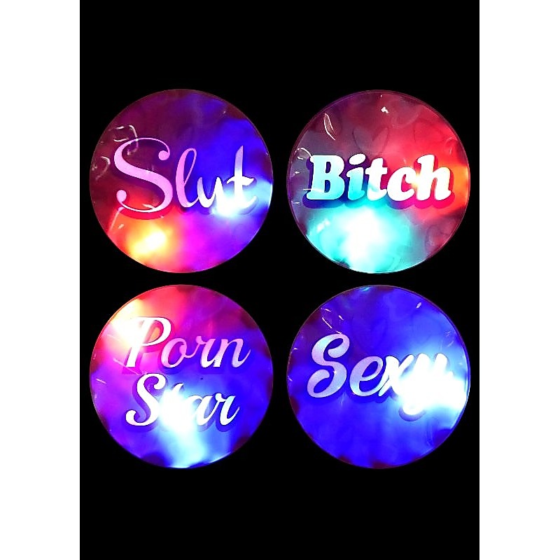 Bachelorette Party Flashing Light Party Stickers - Sex Games, Coupons and Tricks