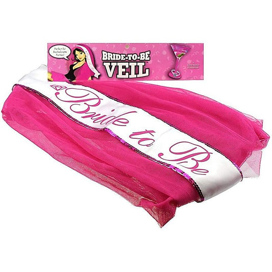 Bride to Be Veil Pink by Little Genie - Bachelorette and Bucks