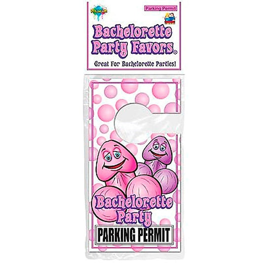 Bachelorette Party Favors Parking Permit - Sex Games, Coupons and Tricks