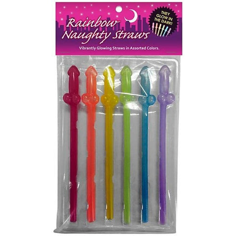 Glow in the Dark Rainbow Naughty Straws by Kheper Games - Sex Games, Coupons and Tricks