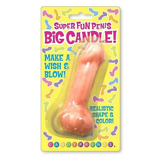 Super Fun BIG Penis Candle Party Novelty by Little Genie - Bachelorette and Bucks