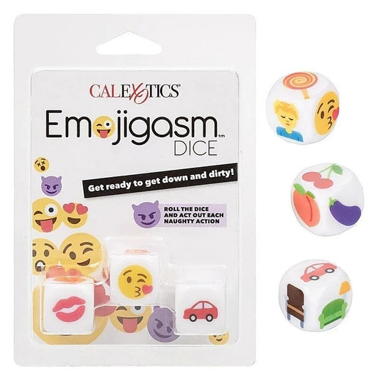 Emojigasm Dice by California Exotics - Sex Games, Coupons and Tricks