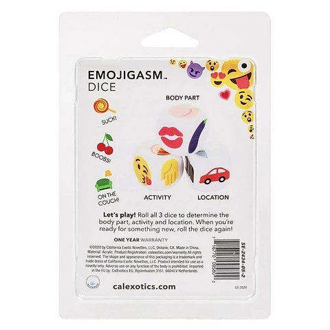 California Exotics Emojigasm Dice Adult Games with Waterproof Design - Sex Games, Coupons and Tricks