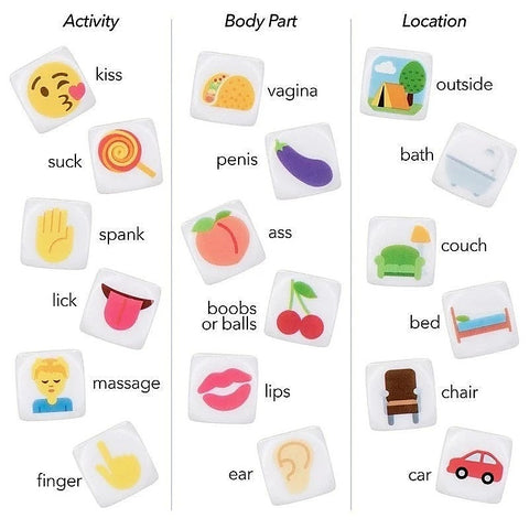 California Exotics Emojigasm Dice Adult Games with Waterproof Design - Sex Games, Coupons and Tricks