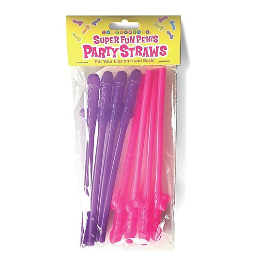 Super Fun Penis Party Straws by Little Genie - Party Gifts and Novelties