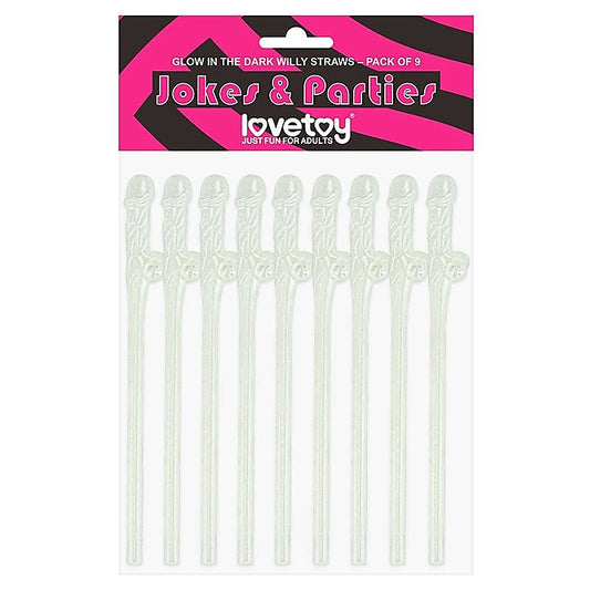 Glowing Willy Straws by Lovetoy - Sex Games, Coupons and Tricks