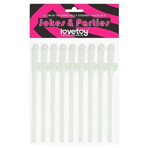 Professional Glowing Willy Straws by Lovetoy - Sex Games, Coupons and Tricks
