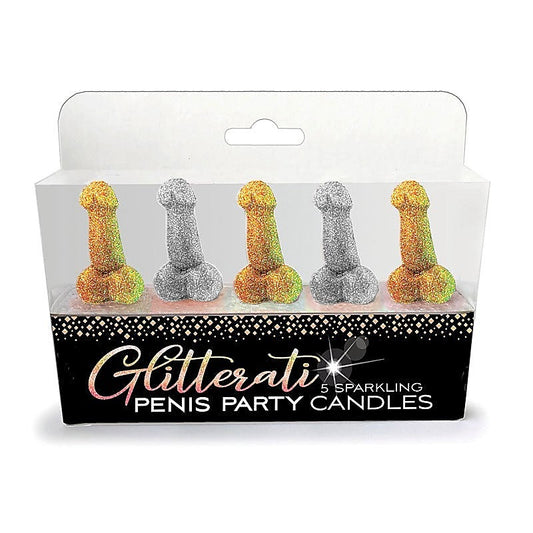 Glitterati Penis Party Candles by Little Genie - Party Gifts and Novelties