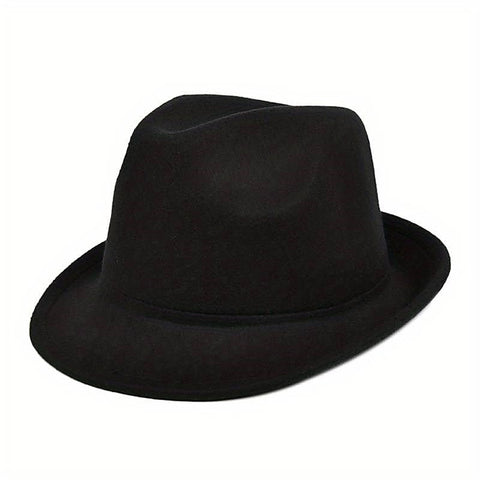 Rolled Brim Canvas Fedora by BDStyle - Fancy Dress Ups