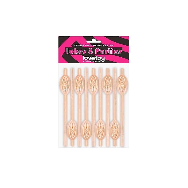 Jokes + Parties Original Pussy Straws by Lovetoy - Bachelorette and Bucks