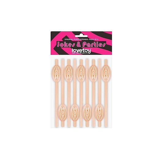 Jokes + Parties Original Pussy Straws by Lovetoy - Bachelorette and Bucks