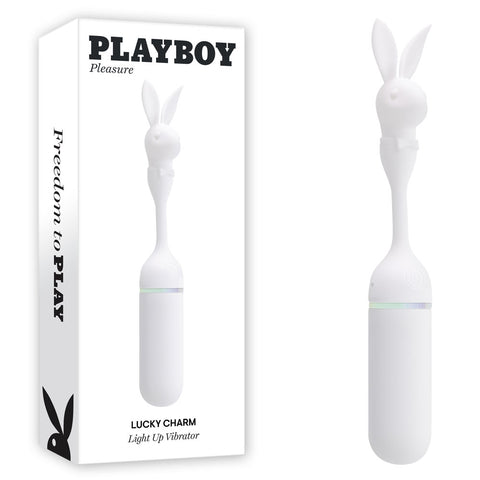 Playboy Pleasure LUCKY CHARM Vibrating Bullet with Bunny Tip - Bullet Vibrators