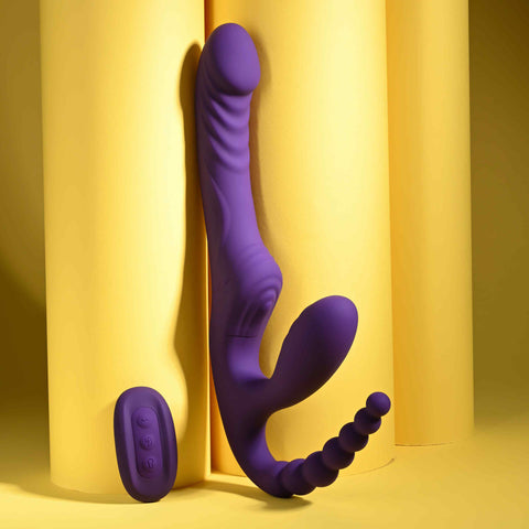 Playboy Pleasure HUG IT OUT Strapless Strap-On Massager - Strap On Sextoys
