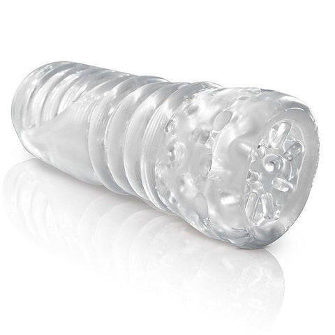Extreme Crystal Tickler Realistic Stroker - Glass Sex Toys