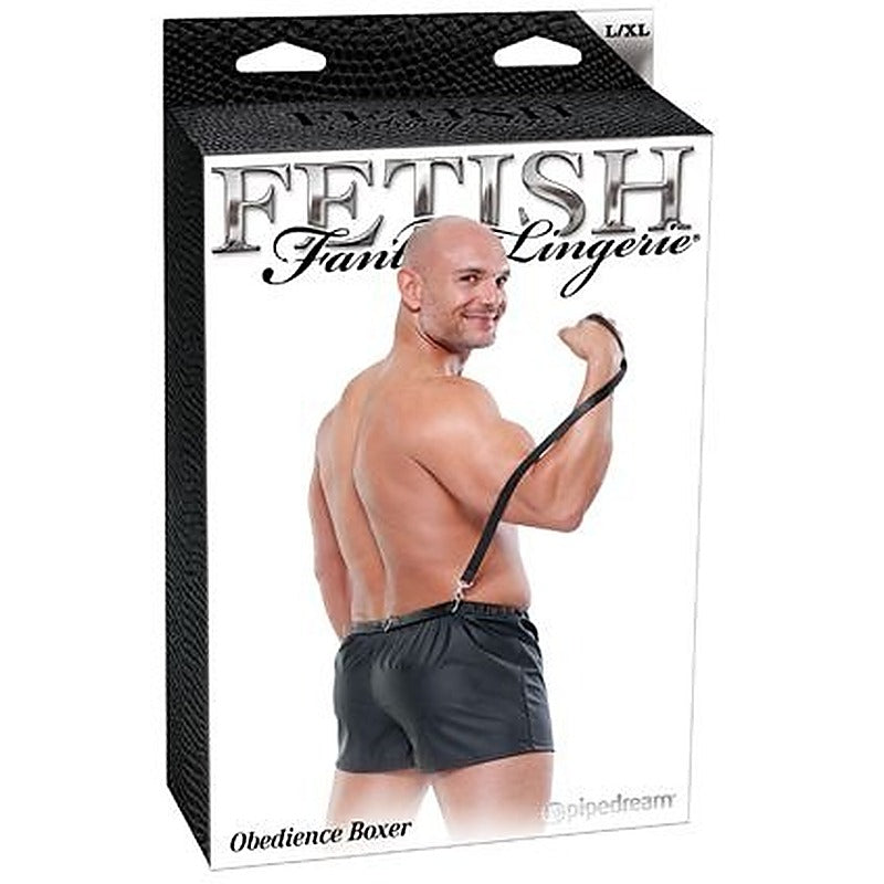 Fetish Fantasy Obedience Men's Boxer with Lead - Mens Briefs And Boxers